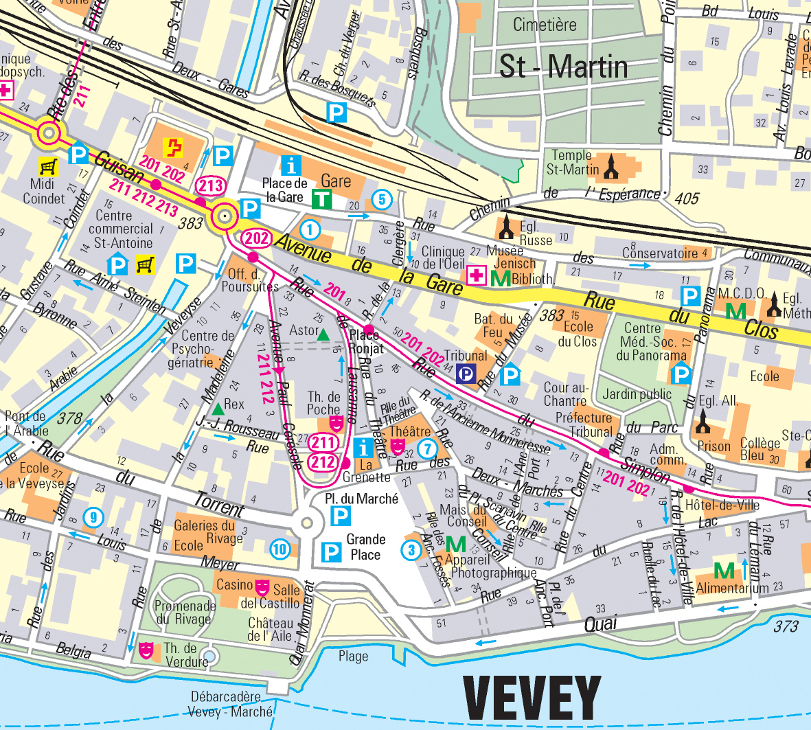 Vevey Map